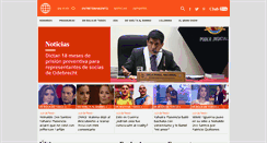 Desktop Screenshot of americatv.com.pe
